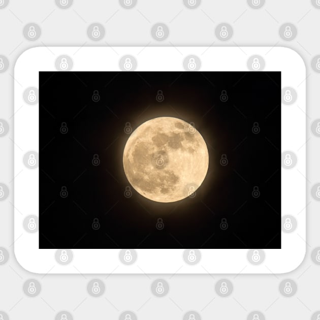 Supermoon Sticker by Jim Cumming